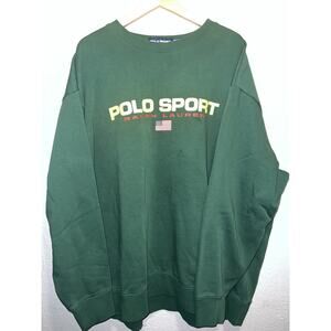 Men's Polo Sport Ralph Lauren USA Size 3XB/3TG Dark Green Sweatshirt